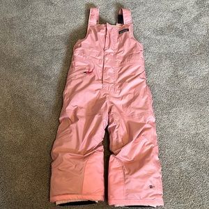 Girls pink Patagonia snow suit, size 3T